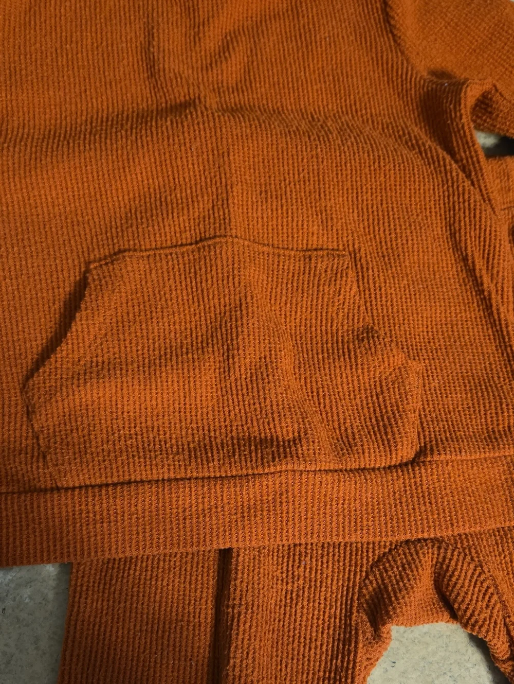 Well-loved ✨️ Orange 18m Baby Cat & Jack Sweatshirt w Front Pocket & Pants SET
